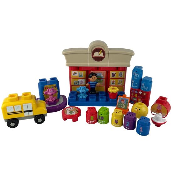 LeapFrog Blue's Clues Leap Builders Blue's 123 School Building Blocks - Picture 1 of 9